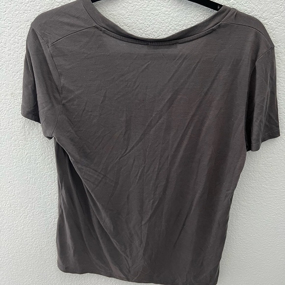 EUC Zara Charcoal Gray V Neck Size Small - Picture 4 of 5